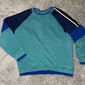 Hanna Andersson - colorblock crew sweatshirt - 6-7y
